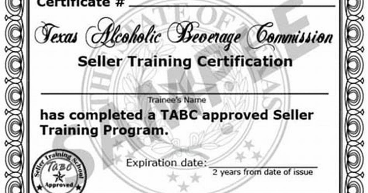 Tabc Certification Texas