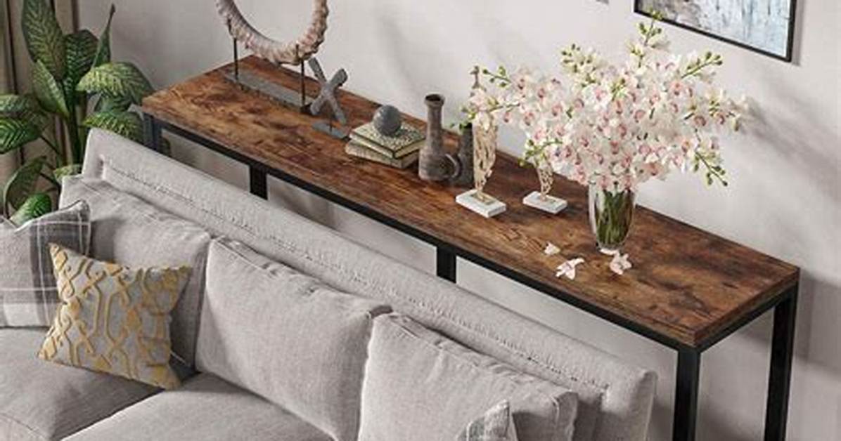 Table Behind Sofa