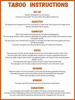 Taboo Game Rules