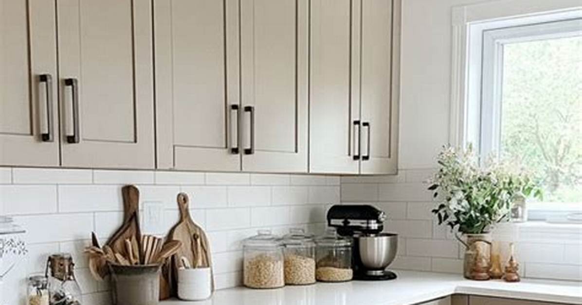 Tan Kitchen Cabinets