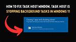 Task Host Is Stopping Background Task