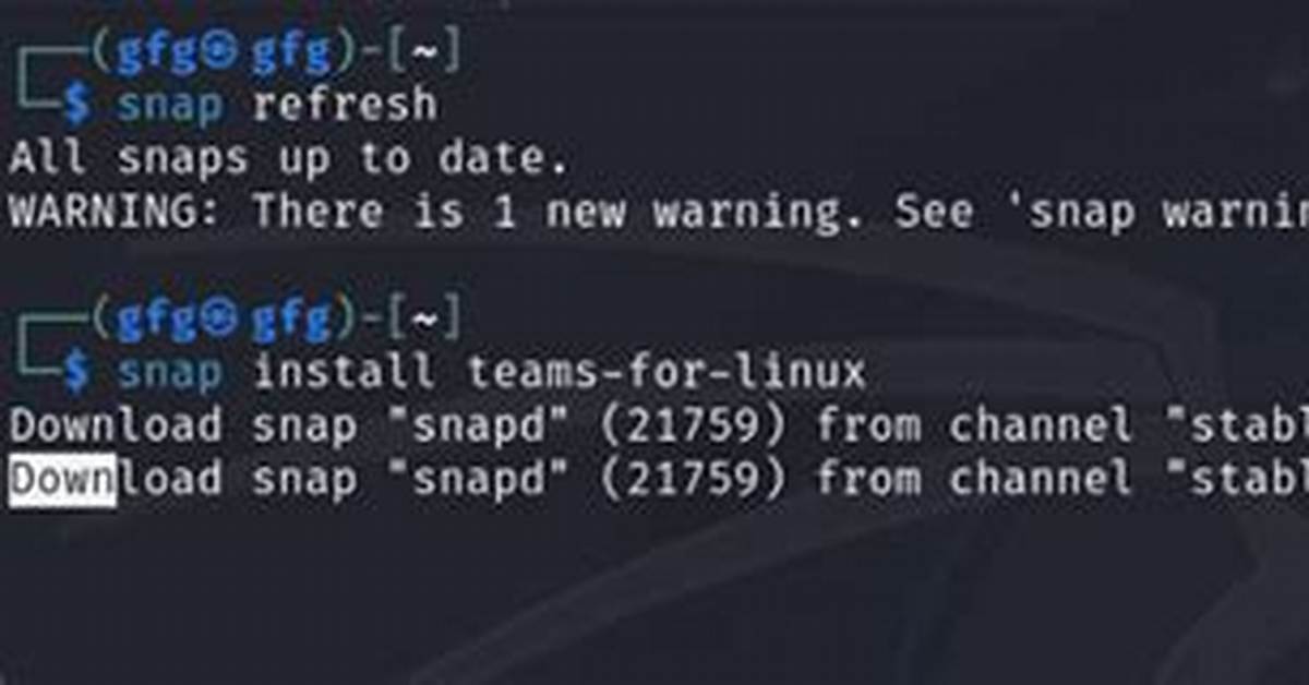 Teams for Linux Snap Application Will Not Start