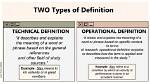 Technical and Operational Definition