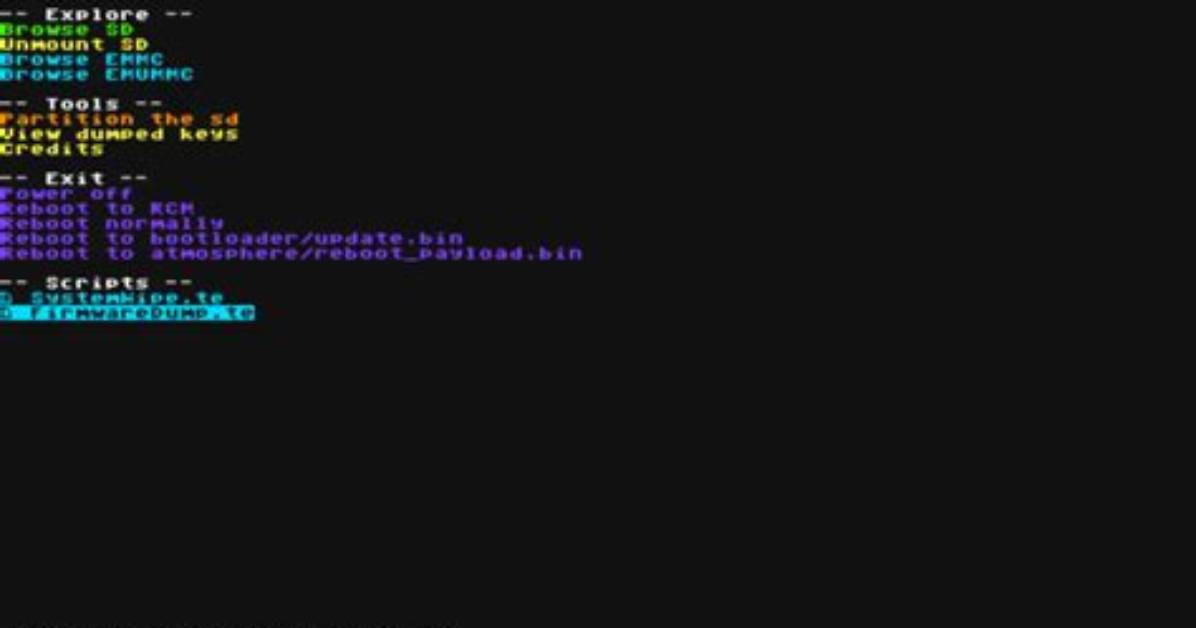 Tegraexplorer Switch - Gamebrew