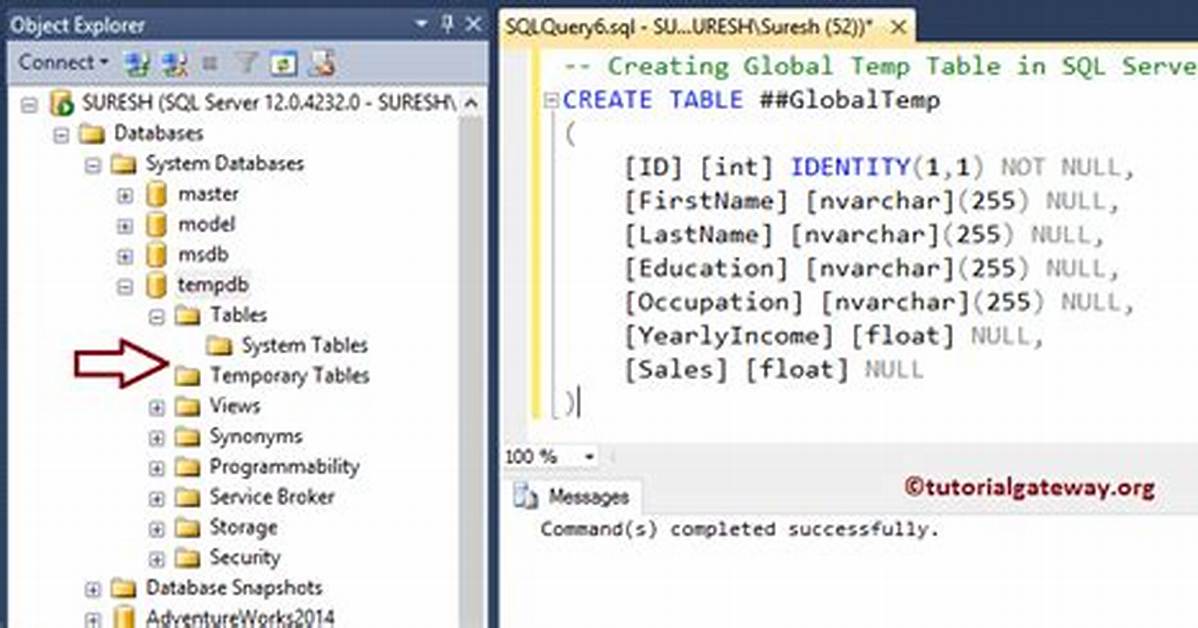 Temporary Table in Sql Server Causing ' There Is Already an Object Named' Error