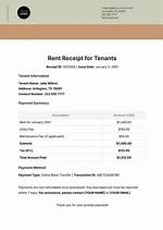 Tenant's Payment