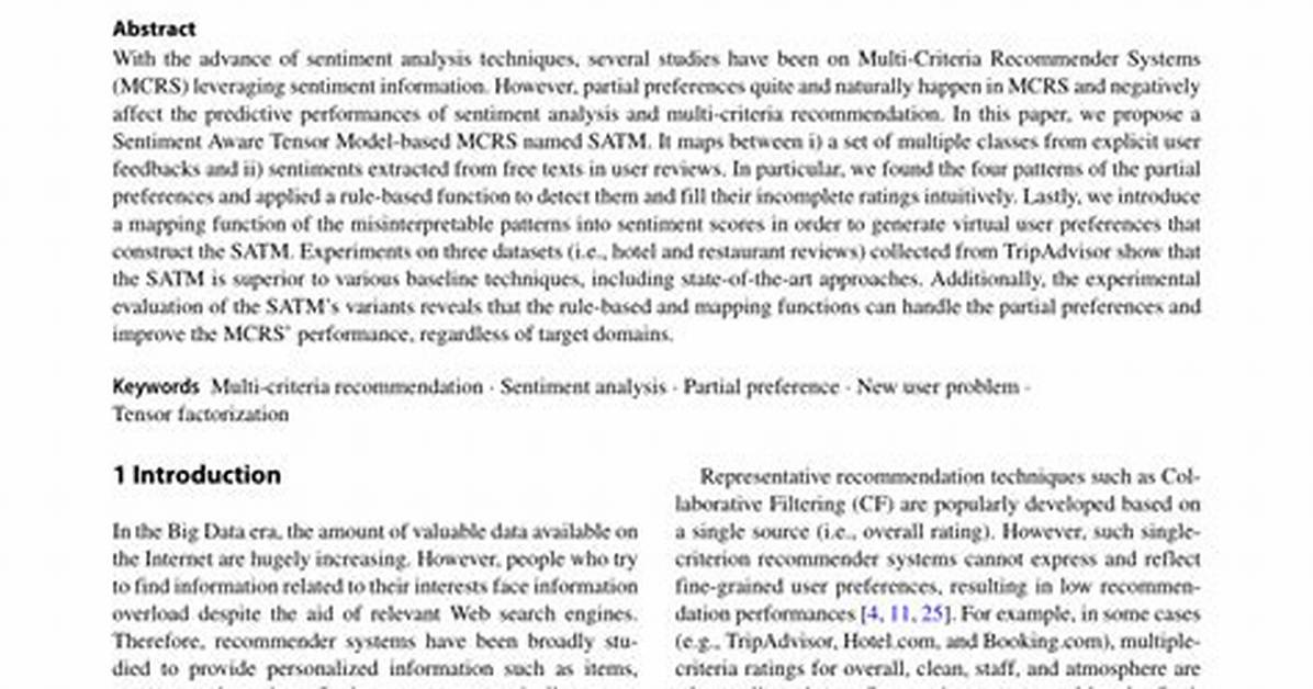 Tensor Book Recommendation Request
