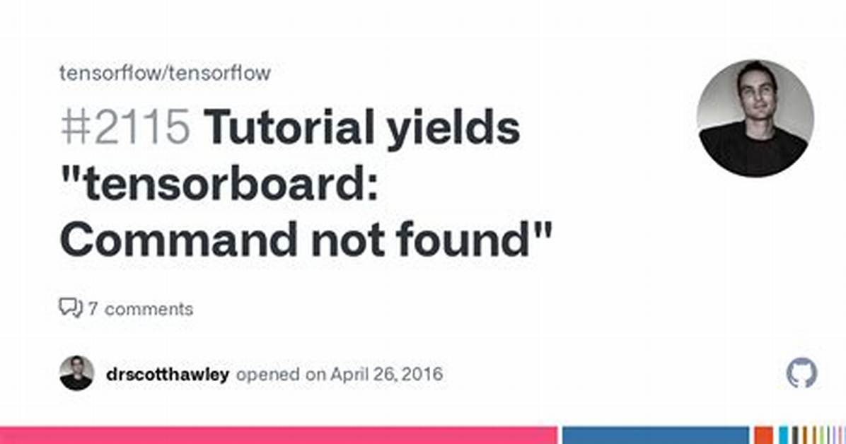 Tensorboard: Command Not Found