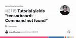 Tensorboard: Command Not Found