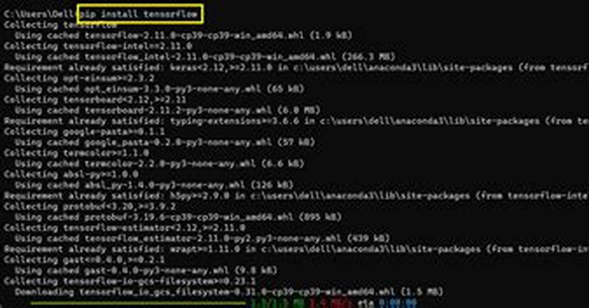 Tensorflow Not Found Using Pip