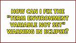 Term Environment Variable Not Set