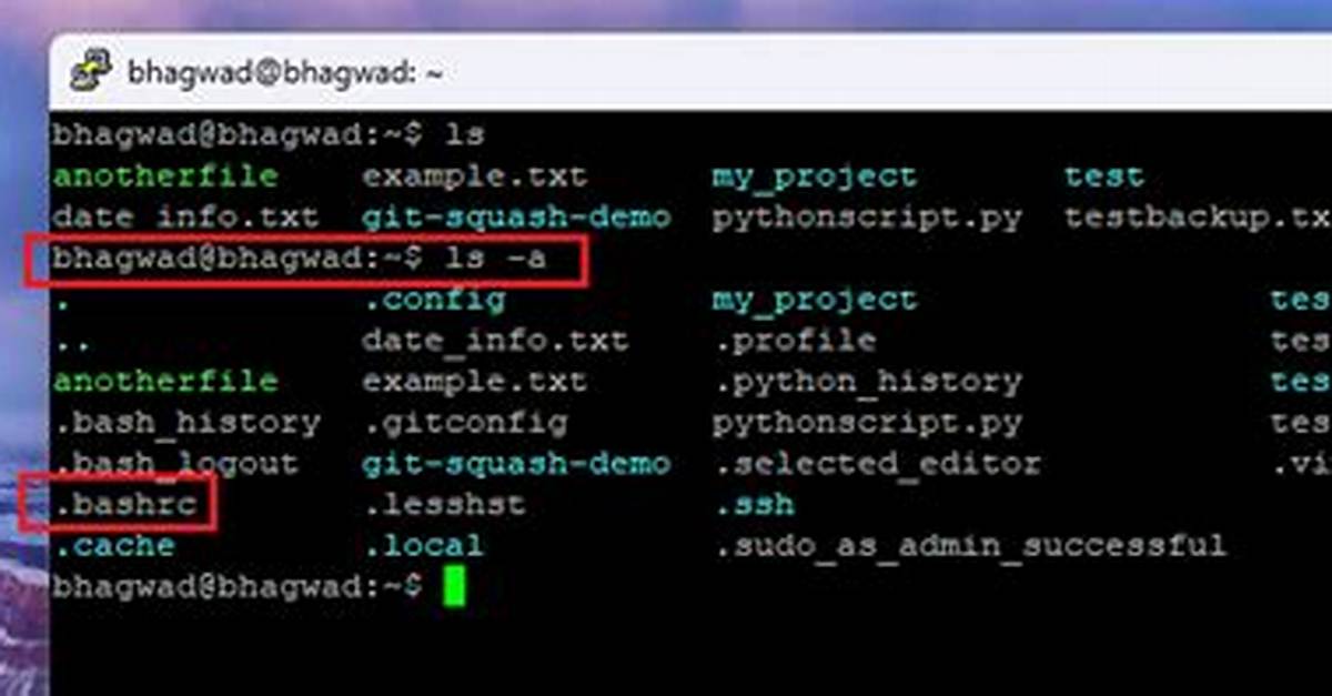 Terminal Cannot Find Bashrc File When Using Source Command