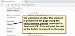 Test If Element Is Present Using Selenium Webdriver?