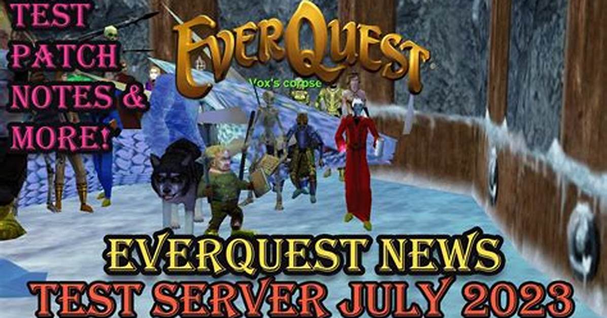 Test Server Patch Notes (21St July)