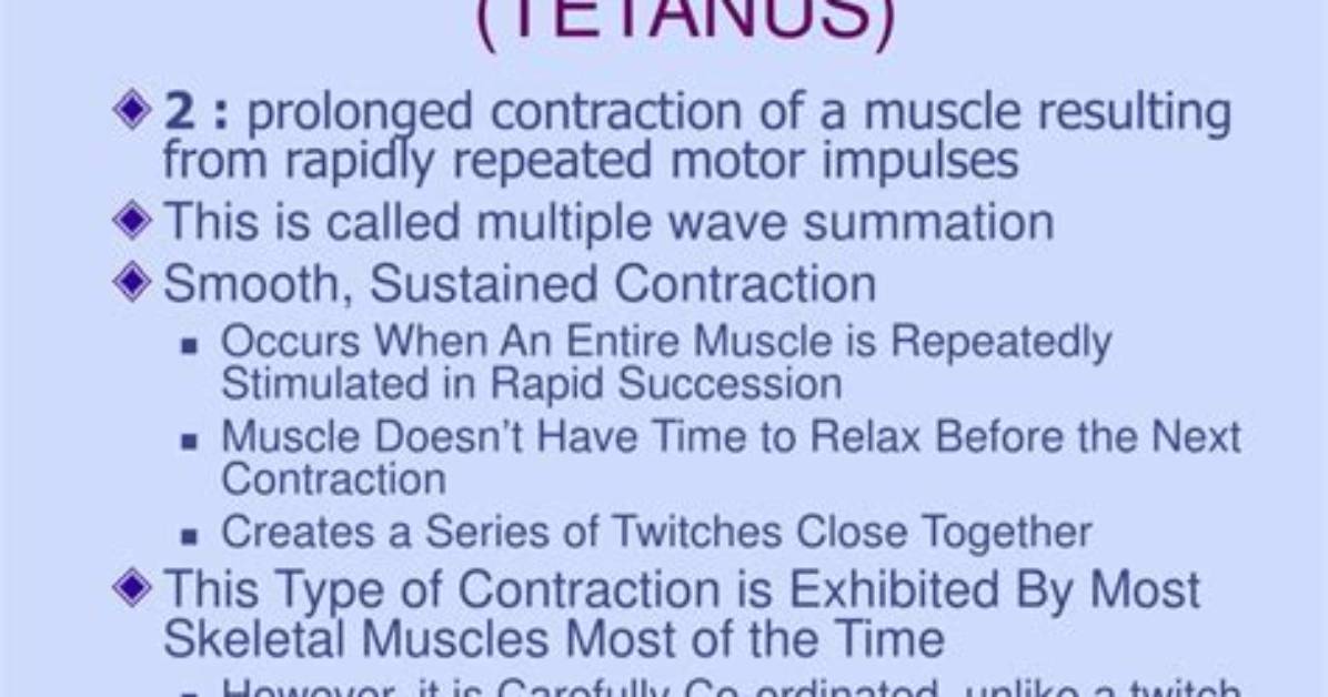 Tetanic Contraction