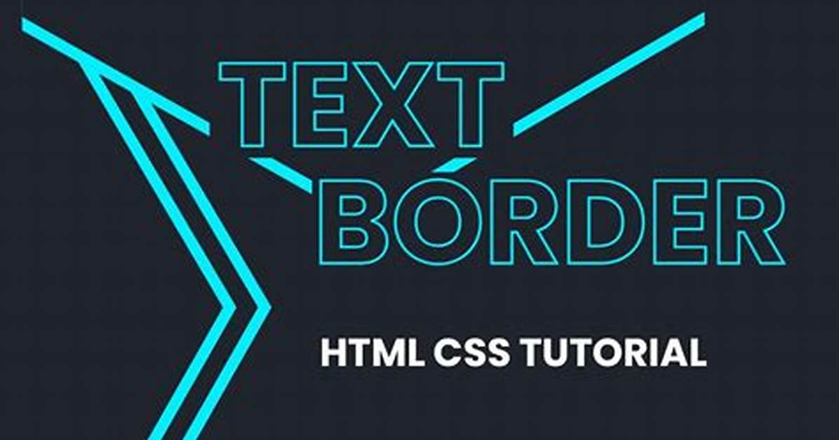Text Border Using Css (Border Around Text)