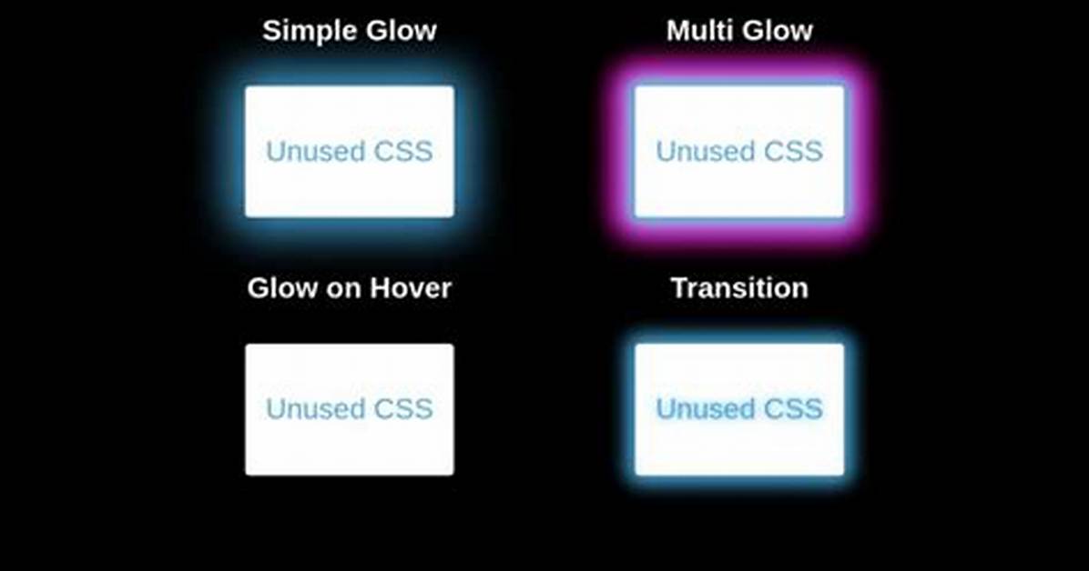 Text Outer Glow Effect Using Css