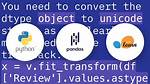 Tfidfvectorizer in Scikit-Learn: Valueerror: Np. Nan Is an Invalid Document