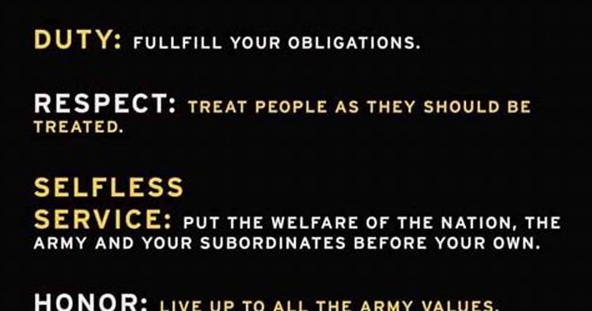 The Army Values