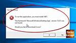 The Framework 'Microsoft. Windowsdesktop. App', Version '5.0.0' Was Not Found