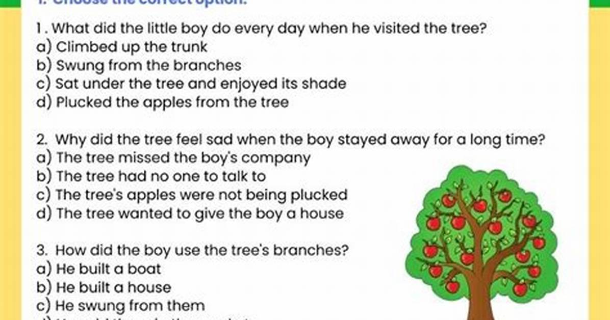 The Giving Tree Question Answer