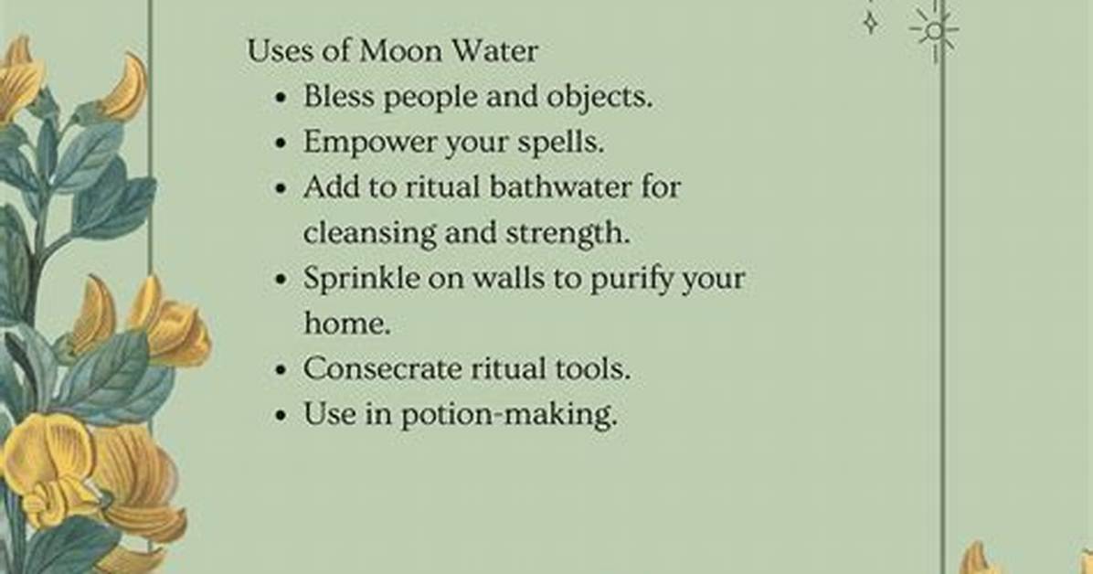 The Moon Water Ritual: Embracing the Moon's Power in Your Daily Life