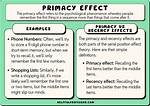 The Primacy Effect