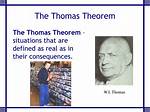 The Thomas Theorem