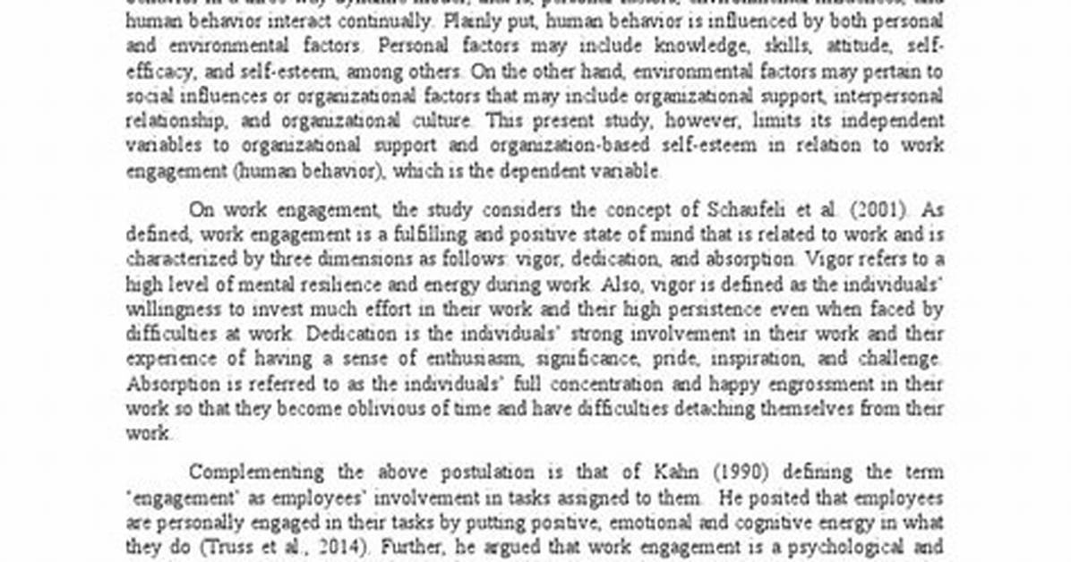 Theoretical Framework Sample