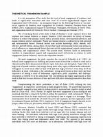 Theoretical Framework Sample