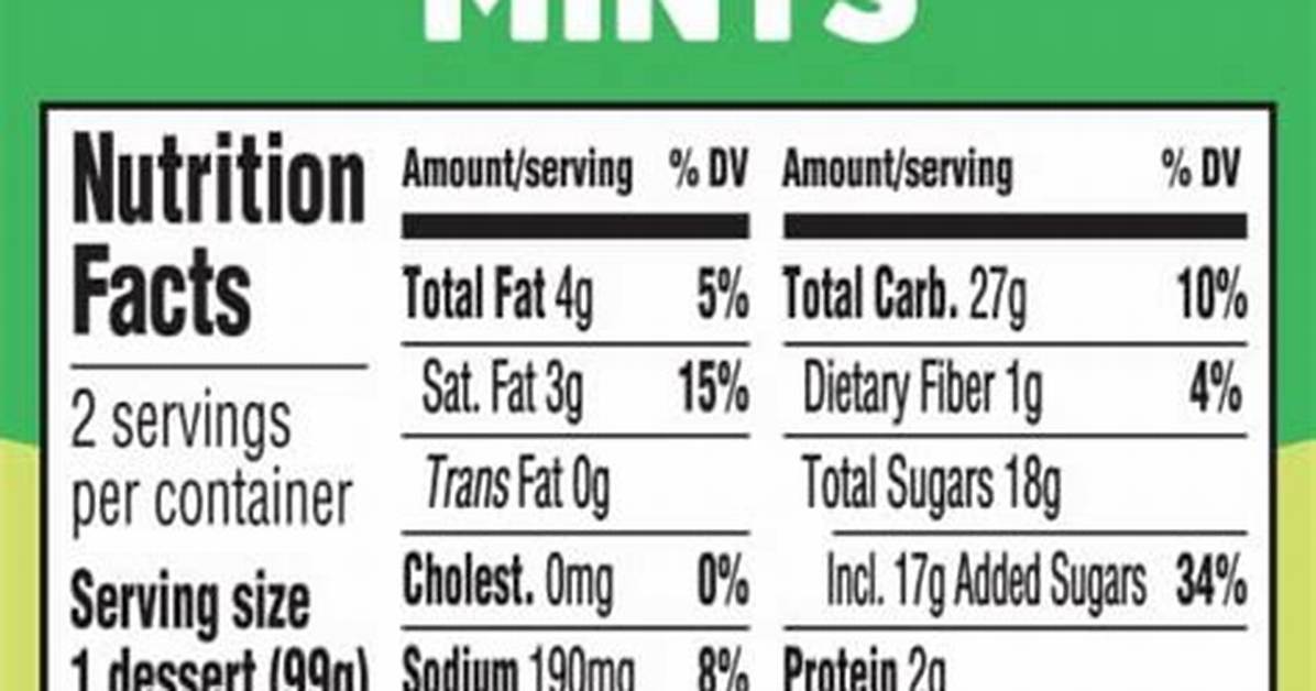 Thin Mint Calories
