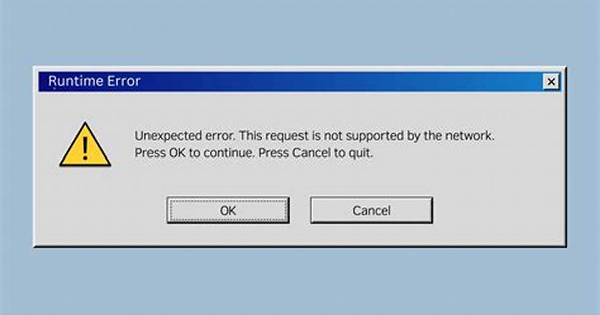 Throwing a Run Time Error