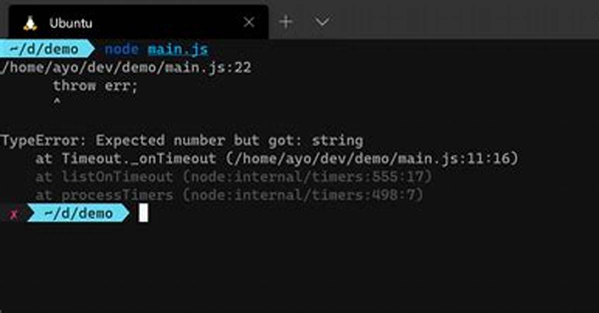 Throwing an Error in Node. Js