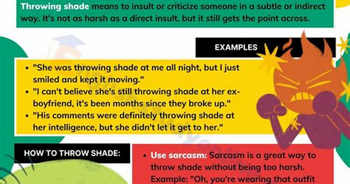 Throwing Shade Definition