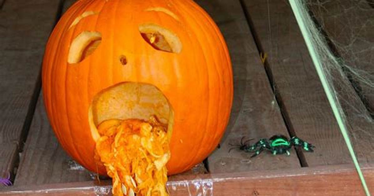 Throwing up Pumpkin