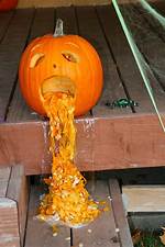 Throwing up Pumpkin