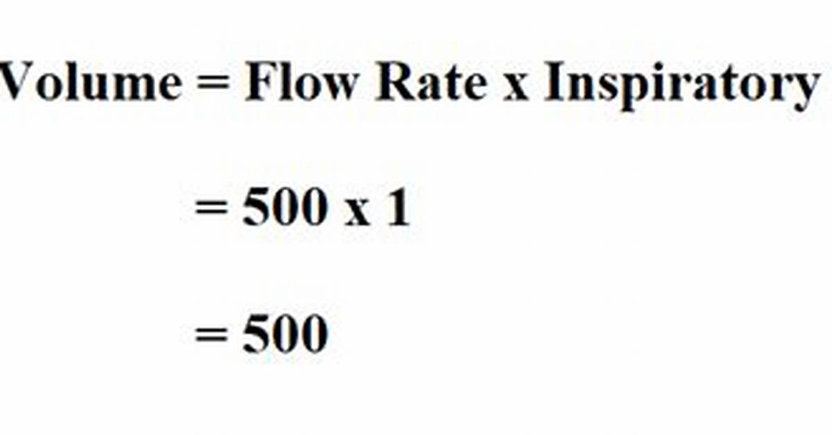Tidal Volume Formula