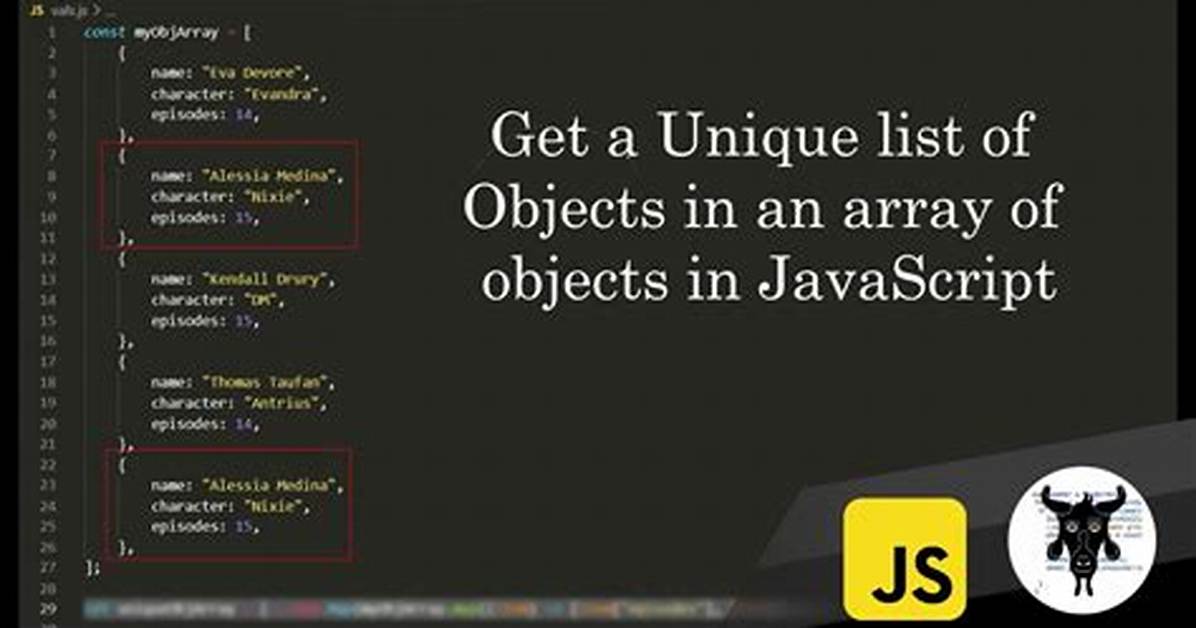 Tigther Code - Javascript Object Array