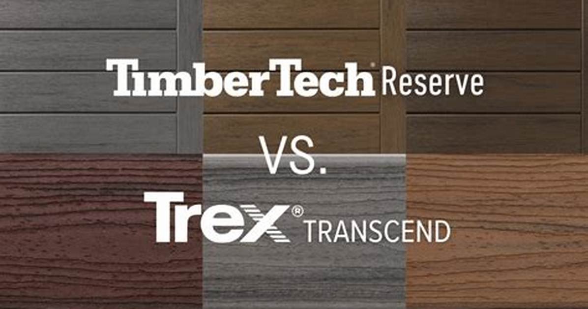 Timbertech vs Trex