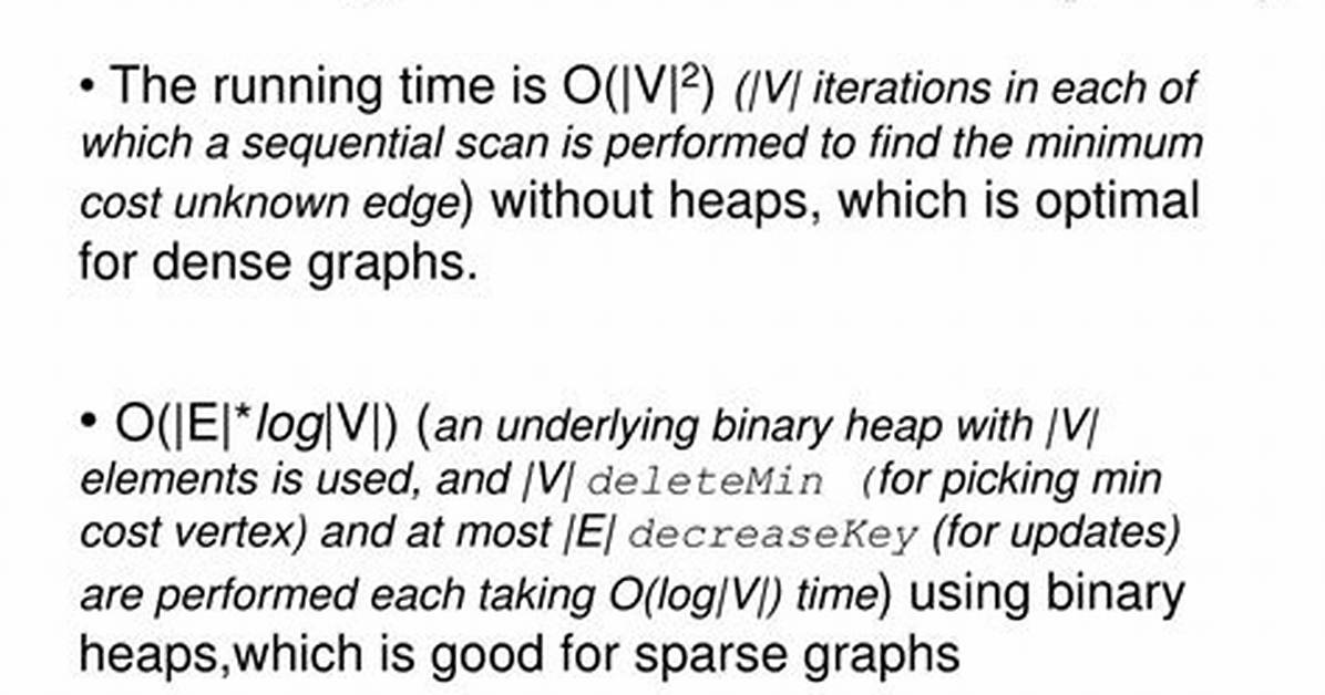 Time Complexity of Prims Algorithm?