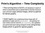 Time Complexity of Prims Algorithm?