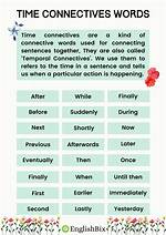 Time Connectives