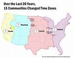 Time Zone Changes Map