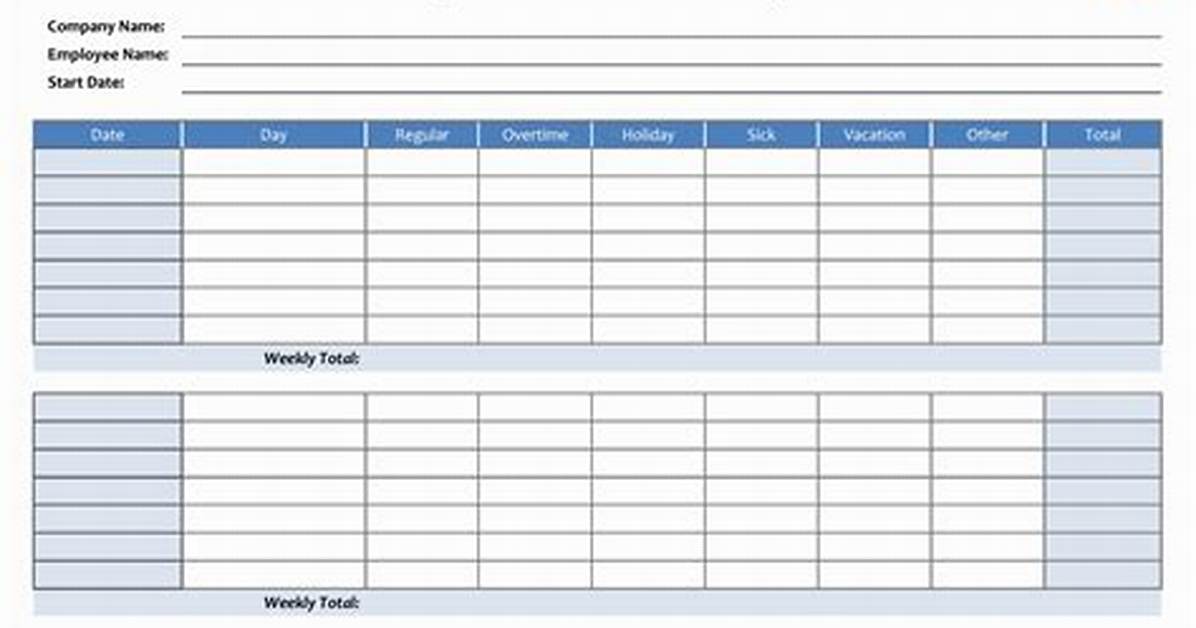 Timesheet Template