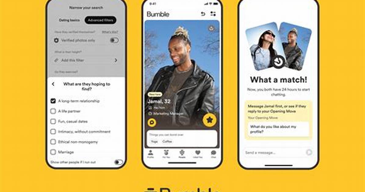 Tinder or Bumble for Example