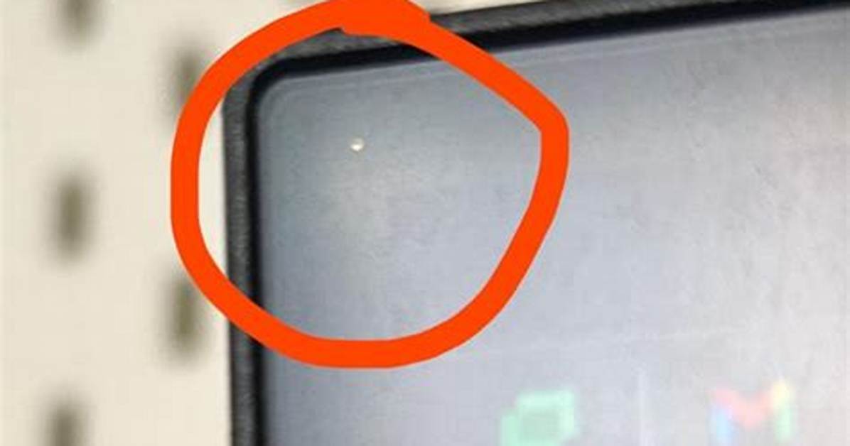 Tiny Dot on a Computer Screen
