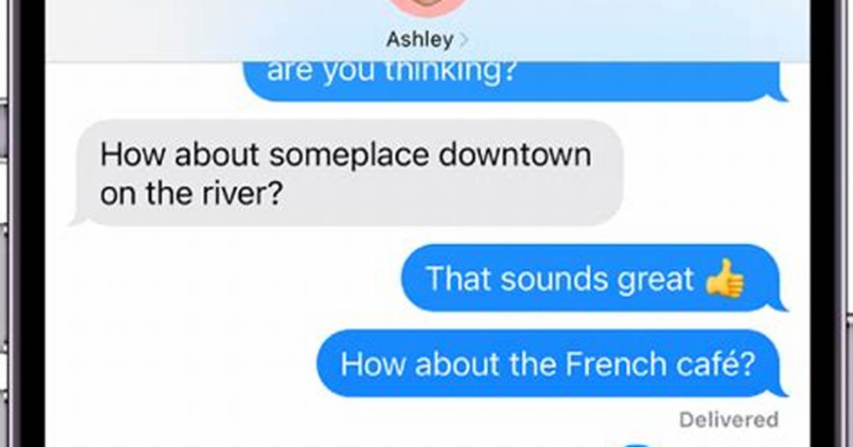 Tiny Face in a Text Message
