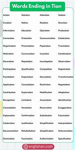 Tion Words
