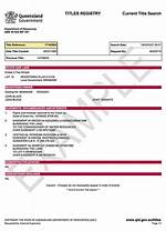 Title Search Qld