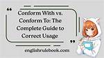 To Conform